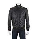 Woodland Leather Bomber Jacket