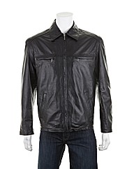 Woodland Leather Harrington Zipper Jkt