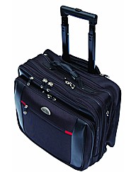 Woodland Leather Polyester Trolley Bag