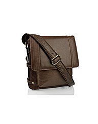 Woodland Leather Upright Messenger Bag