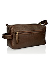 Woodland Leather Wash Bag