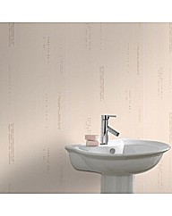 Contour Plaza Beige Wallpaper