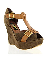 Marta Jonsson tan suede wedge