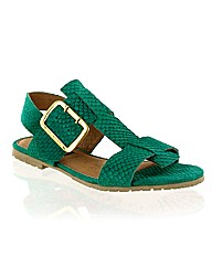Marta Jonsson green suede sandal