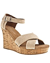 Toms Strappy Wedge Sierra