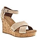 Toms Strappy Wedge Sierra
