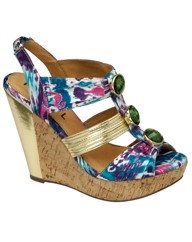 Ravel Jazz jewelled wedge sandal
