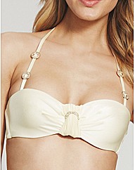 Laurent Diamonte Bandeau Bikini Top