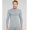 Modal Wool Blend Thermal 1/4 Zip Funnel
