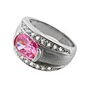 Silver and CZ Set Ring