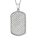 Silver Gents Dog Tag with chain