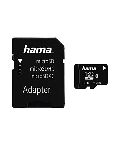 Hama microSDHC 16GB Class 10 + Adapter Hama microSDHC 16GB Class 10 + Adapter