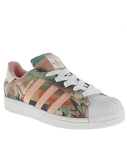 adidas superstar lotus print