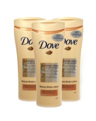 Dove 250ml Summer Glow Light Pack of 3