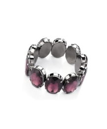 Purple Acrylic Stretch Bracelet