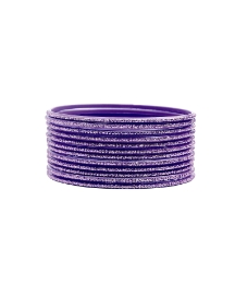 12pc Purple Coloured Bangle Set