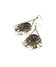 Gold Coloured Drop Earrings