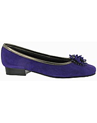 Riva Petal Purple Suede Ballerina