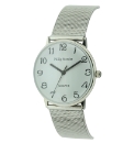 Gents Silver Coloured Bracelet Watch