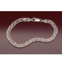 Sterling Silver Entwined Dble Curb Brac