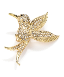 Gold Coloured Bird Brooch
