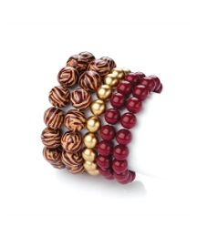 5 Row Beaded Elastic Bracelet