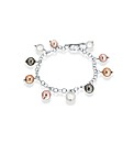 Sterling Silver and coloured Pearl Brac