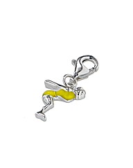 Sterling Silver Yellow Swimmer Charm