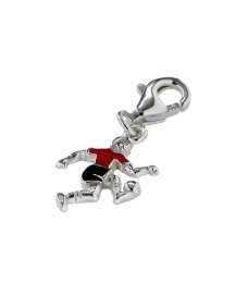 Sterling Silver Football Player Charm