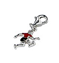 Sterling Silver Football Player Charm