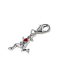 Sterling Silver Enamel Runner Charm