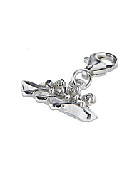 Sterling Silver Canoe Crew Charm