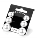 4 pairs of Faux Pearl Clip On Earrings