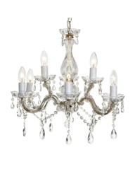 Marie Antoinette Gold 9 Arm Chandelier