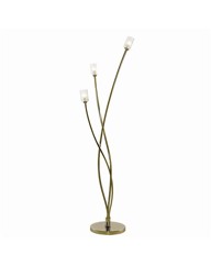 Octi Antique Brass 3 Arm Floor Light