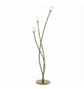 Octi Antique Brass 3 Arm Floor Light