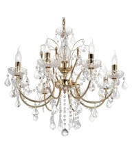 Maple Gold 8 Light Chandelier