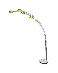 Arc Nero Floor Lamp - Green Shades