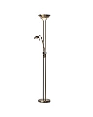 Mother Child Antique Brass Floor Lamp
