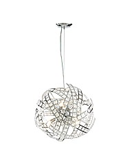 Large Crystal Bars Glass Ceiling Pendant
