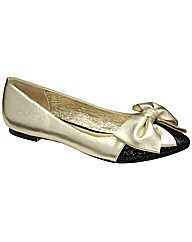 Ravel Katie bow pump ballerina shoe