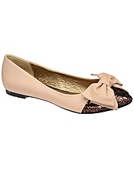 Ravel Katie bow pump ballerina shoe