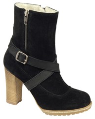 Ravel Hark stack heeled ankle boot