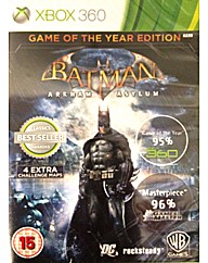 Batman Arkham Asylum Game of The Year Ed