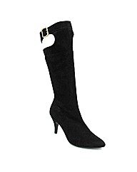 Marta Jonsson black suede knee boot