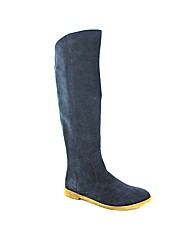 Marta Jonsson navy suede knee boot
