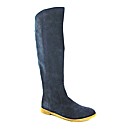 Marta Jonsson navy suede knee boot