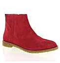 Marta Jonsson red suede ankle boot