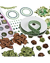 Create and Craft Golden Greens Embelishm