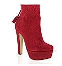 Marta Jonsson red leather ankle boot